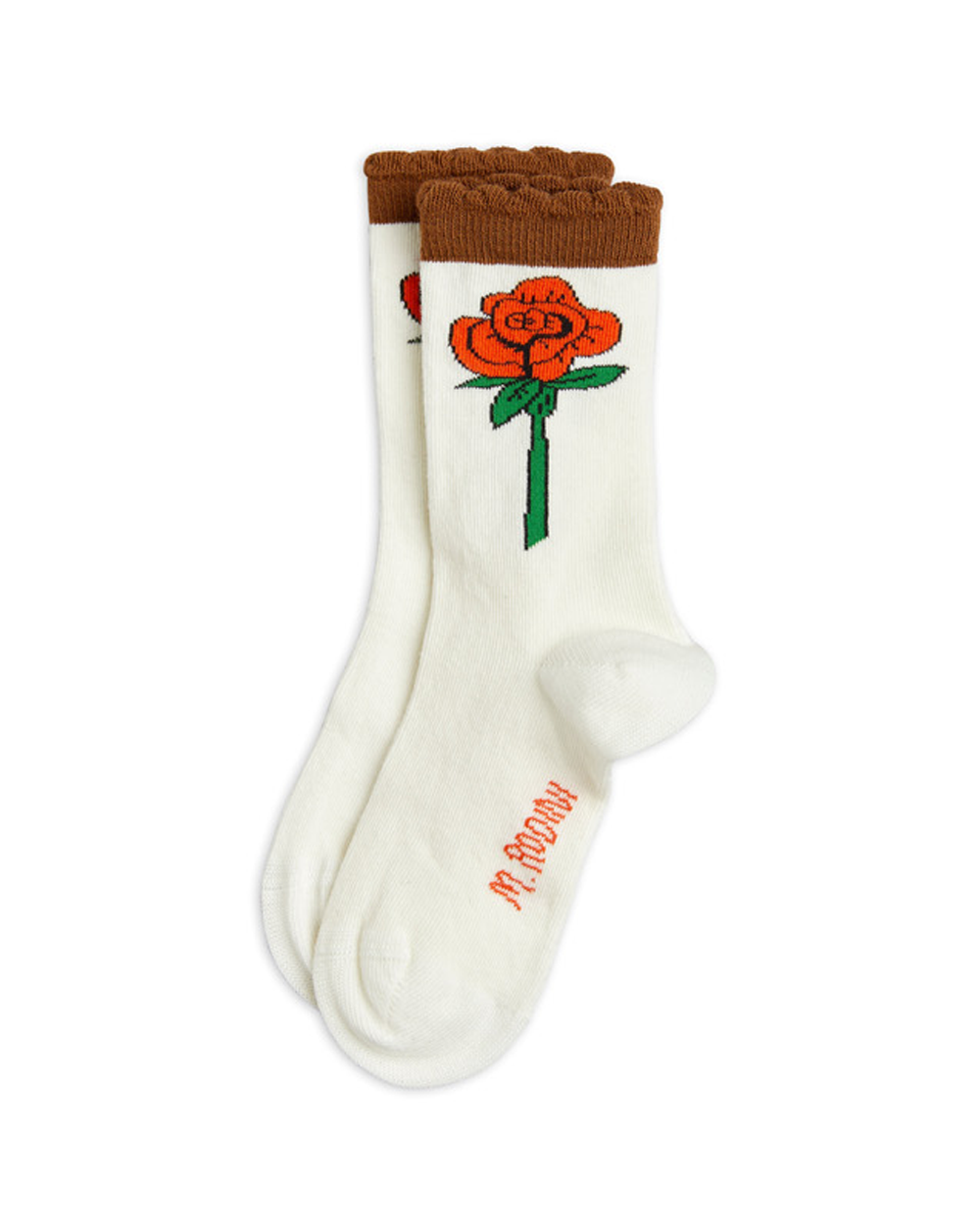 [ MINIRODINI ] Roses scallop socks