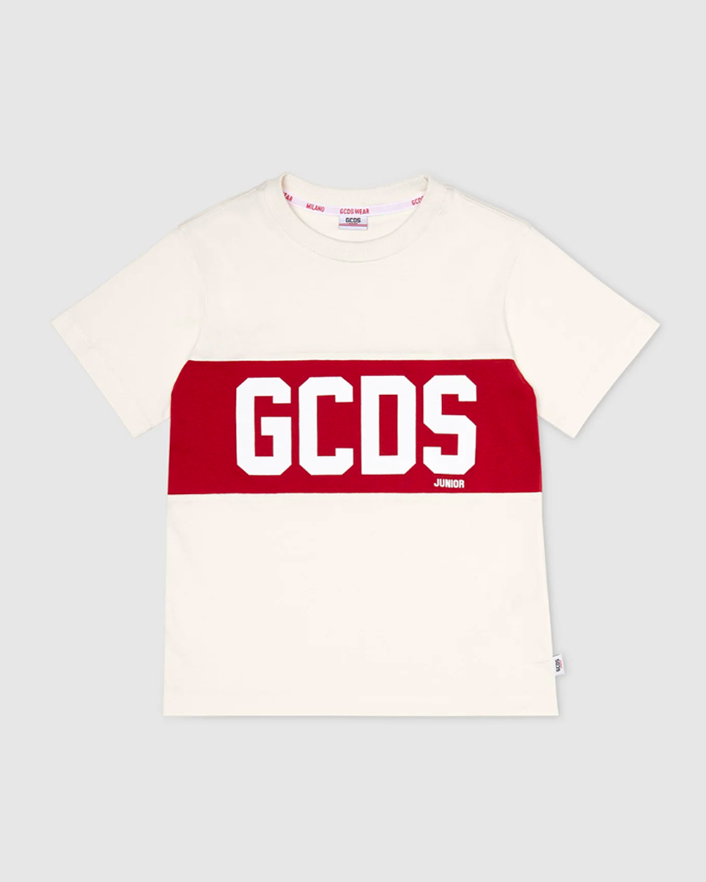 [GCDS] T-shirt short sleeve whitecap grey [8Y]