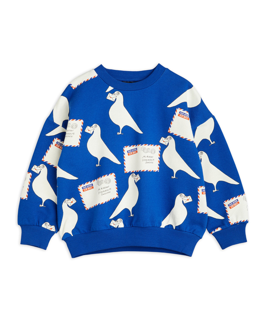 [MINIRODINI ] Pigeons aop sweatshirt [116/122]
