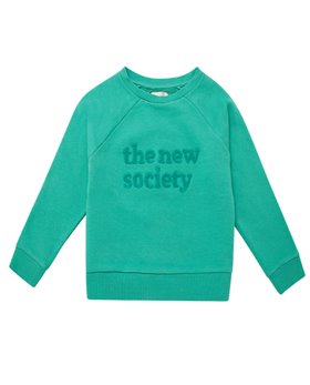 [THE NEW SOCIETY] THE NEW SOCIETY SWEATER /AQUA FRONT [3Y]