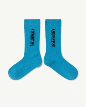 [TAO] F21158_187_XX /Blue Worm Kids Socks [27-30, 31-34, 35-38]