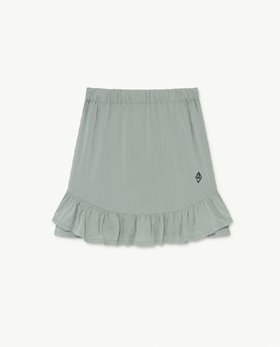 [TAO] F21023_148_CE /Soft Green Logo Slug Kids Skirt [12Y]