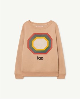 [TAO] F21006_011_FD /Soft Pink Octogon Bear Kids+ Sweatshirt [4Y]