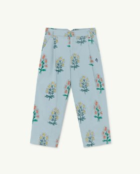 [TAO] F21122_237_DY/Soft Blue Flowers Emu Kids Trousers [3Y, 4Y, 8Y]