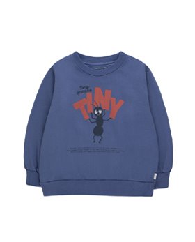 [TINYCOTTONS] TINY FORTIS FORMICA SWEATSHIRT /soft blue/red [2Y]