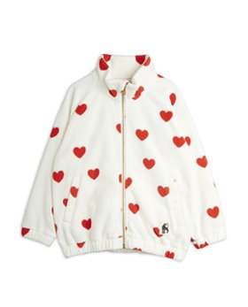 [MINIRODINI] Hearts fleece jacket/Offwhite [3Y/98]