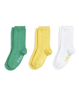 [MINIRODINI] Pointelle socks 3-pack/MULTI [24/27, 28/31, 32/35]