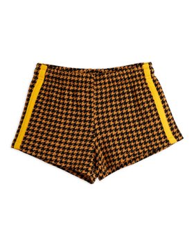 [MINIRODINI] Houndstooth shorts /Brown