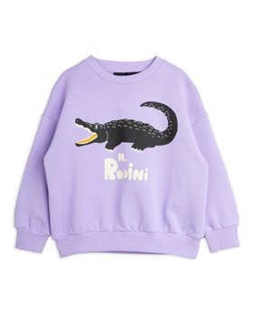 [MINIRODINI] Crocodile sp sweatshirt /Purple [80/86, 116/122]