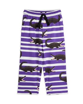 [MINIRODINI] Crocodiles aop trousers /Purple [80/86, 92/98, 104/110, 116/122, 128/134, 140/146]