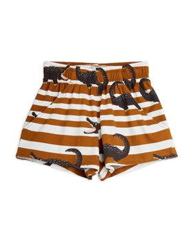 [MINIRODINI] Crocodiles aop shorts/Brown
