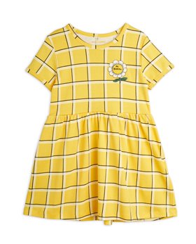 [MINIRODINI] Check ss dress /Yellow [80/86]