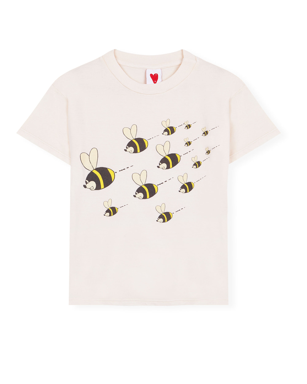[FRESH DINOSAURS]Bee Fly White T-shirt (3Y,4Y,6Y,10Y)
