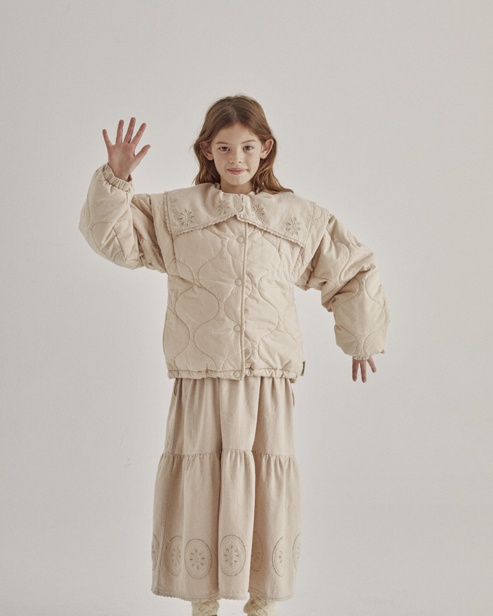 [THE NEW SOCIETY] Colette Jacket Sand /Sand [6Y,8Y,10Y,12Y]