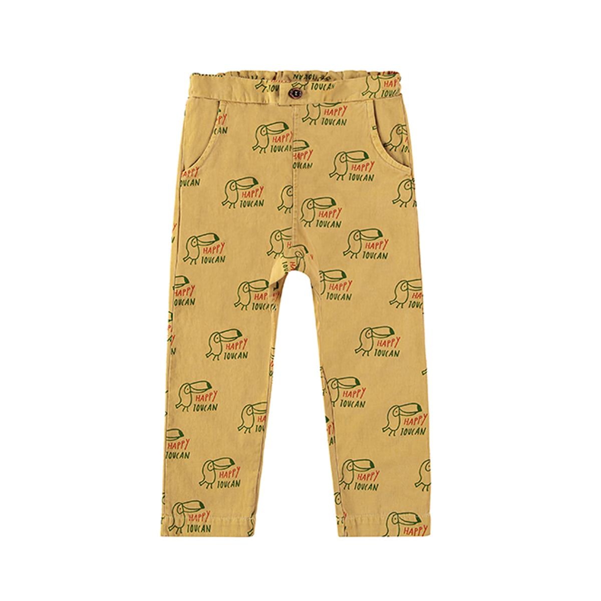 [BONMOT]Baggy trouser Happy toucan /Mustard