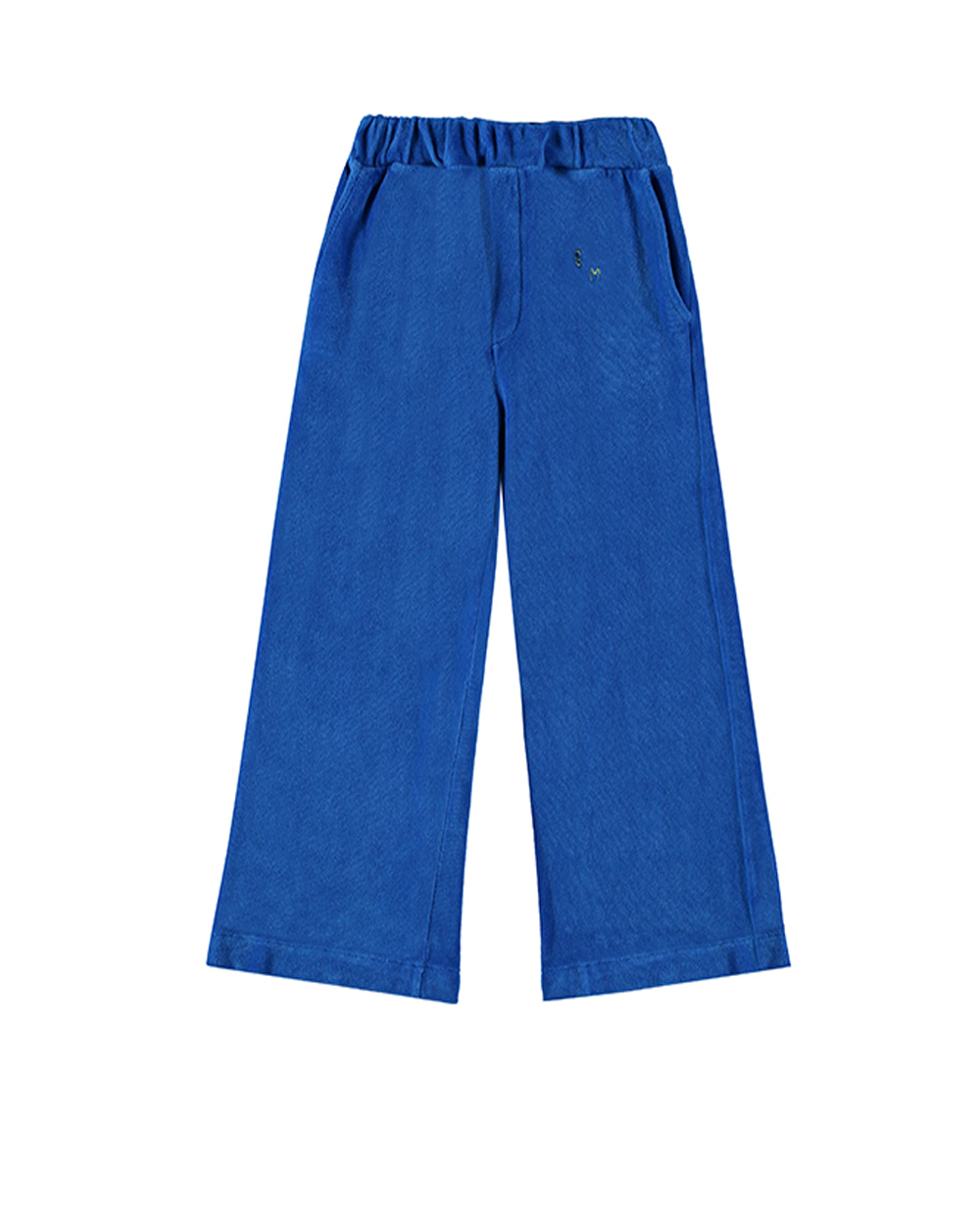 [BONMOT]Trouser velvet /Sea blue [8-9Y]