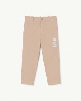 [TAO] F21123_011_FN /Soft Pink Logo Camel Kids Trousers [ 6Y, 12Y]