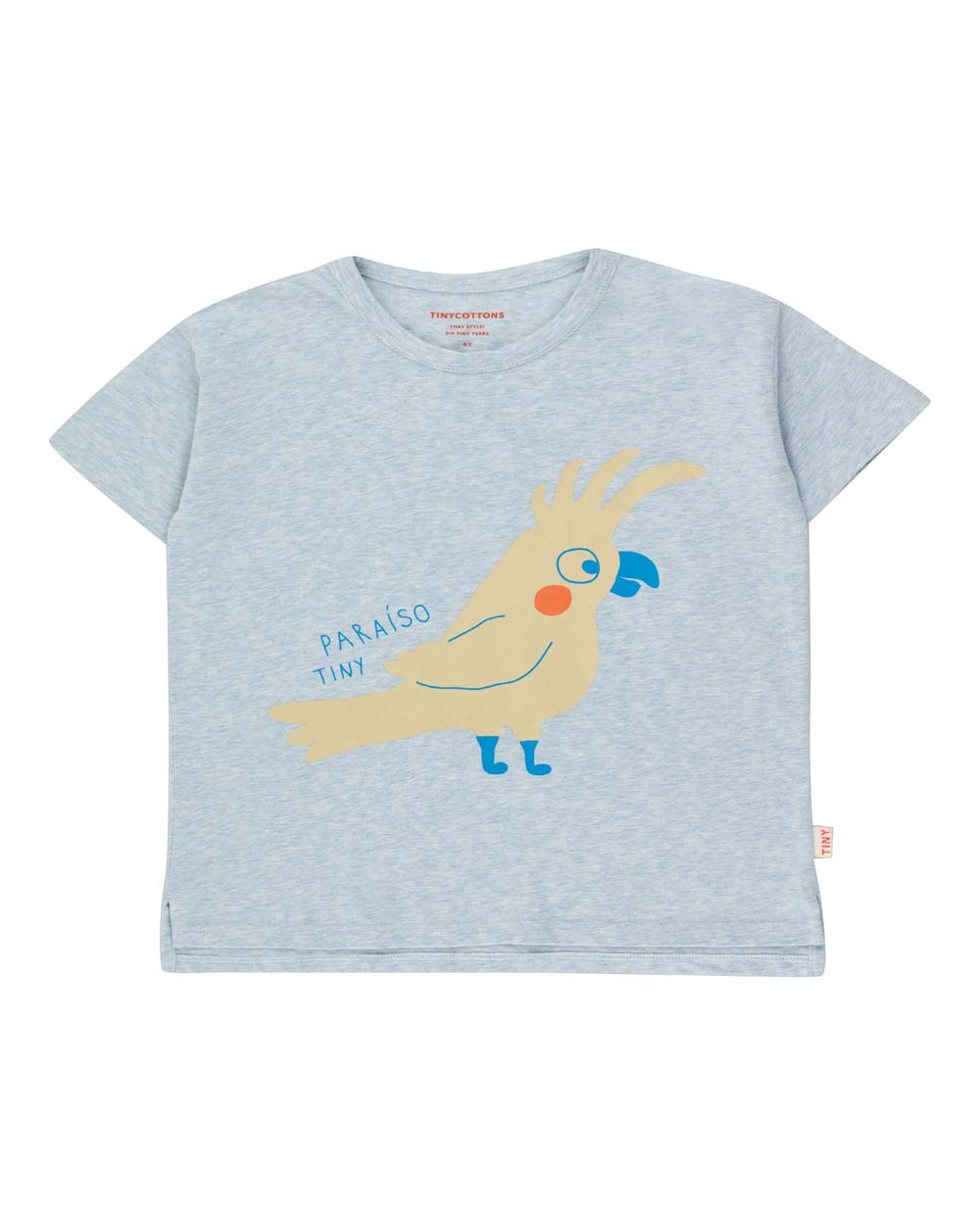 [TINY COTTONS]PAPAGAYO TEE /light blue heather [10Y, 12Y]