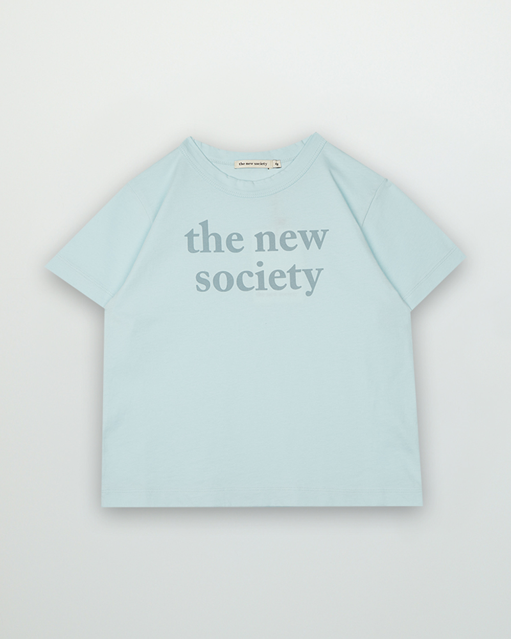 [THE NEW SOCIETY] Logo Print Tee Nebbia