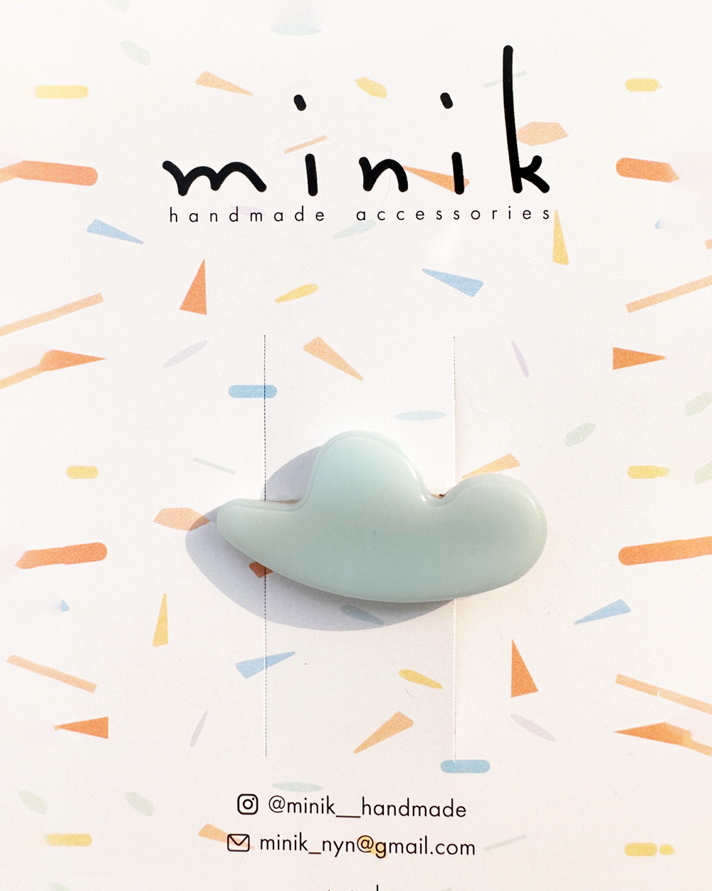 [MINIK] hair pin - cloud / skyblue
