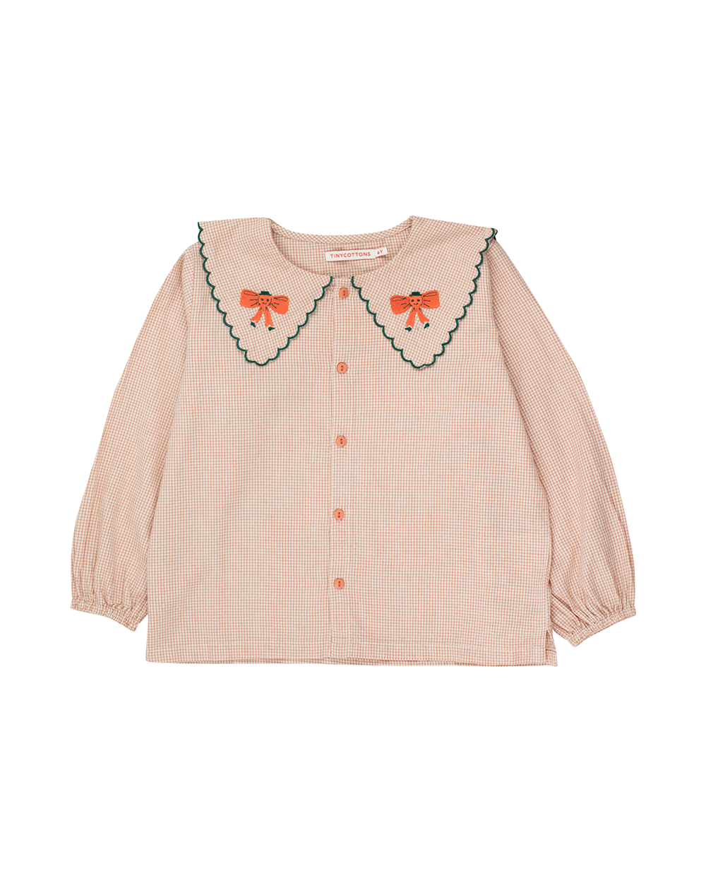 [TINY COTTONS] BOW SCALLOPED COLLAR BLOUSE [6Y]