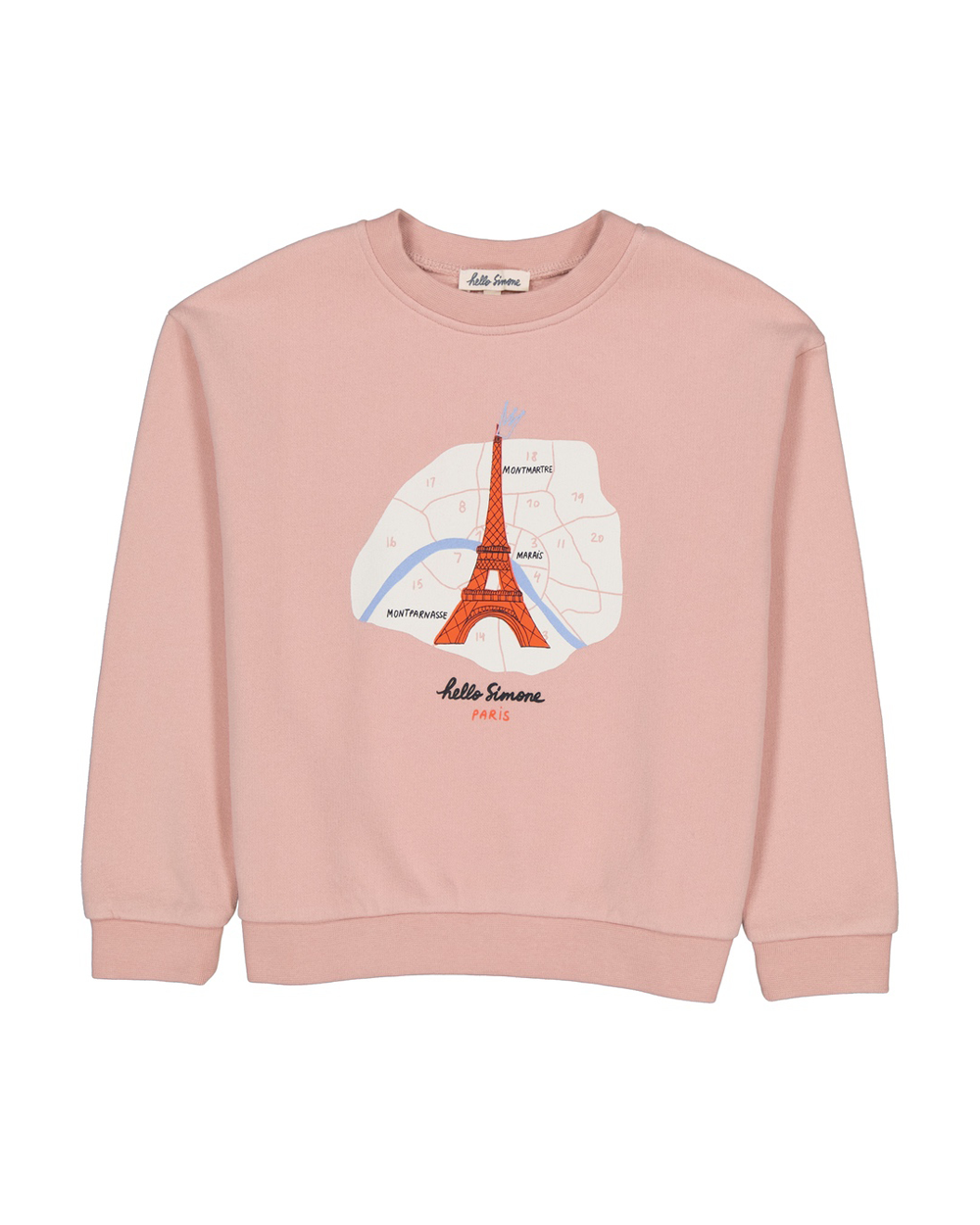 [HELLO SIMONE] Sweety sweatshirt PARIS Girls t-shirt [6Y, 10Y, 12Y]