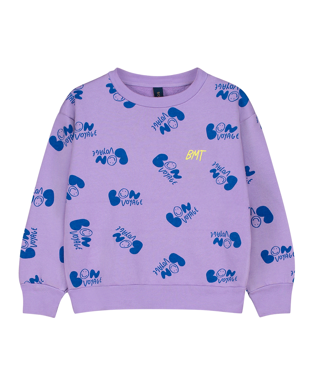 [BONMOT] Sweatshirt allover bon voyage lilac [4-5Y, 6-7Y, 8-9Y, 10-11Y]