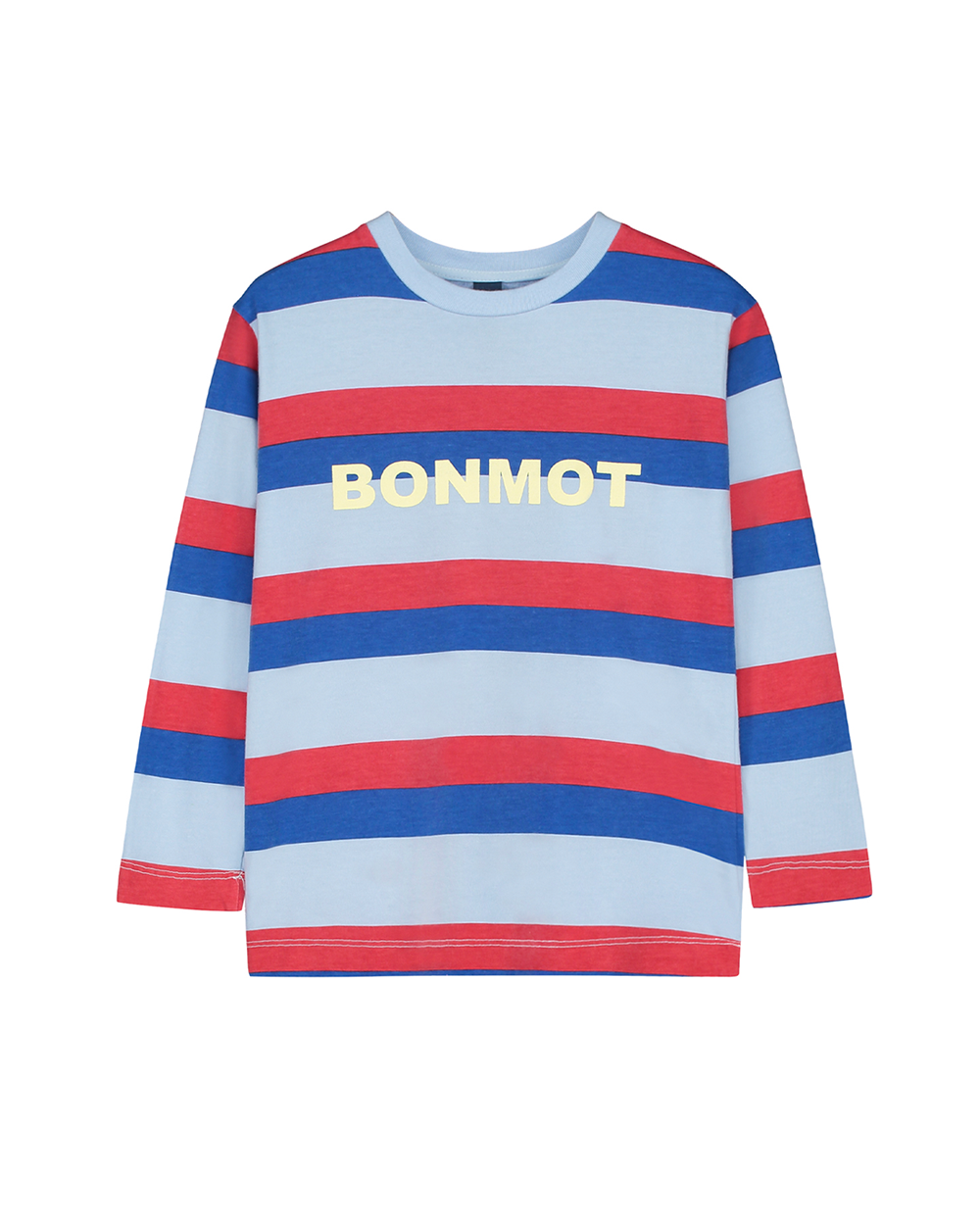 [BONMOT] T-shirt allover color stripes