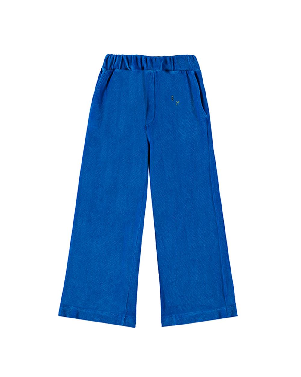 [BONMOT]Trouser velvet /Sea blue [8-9Y]