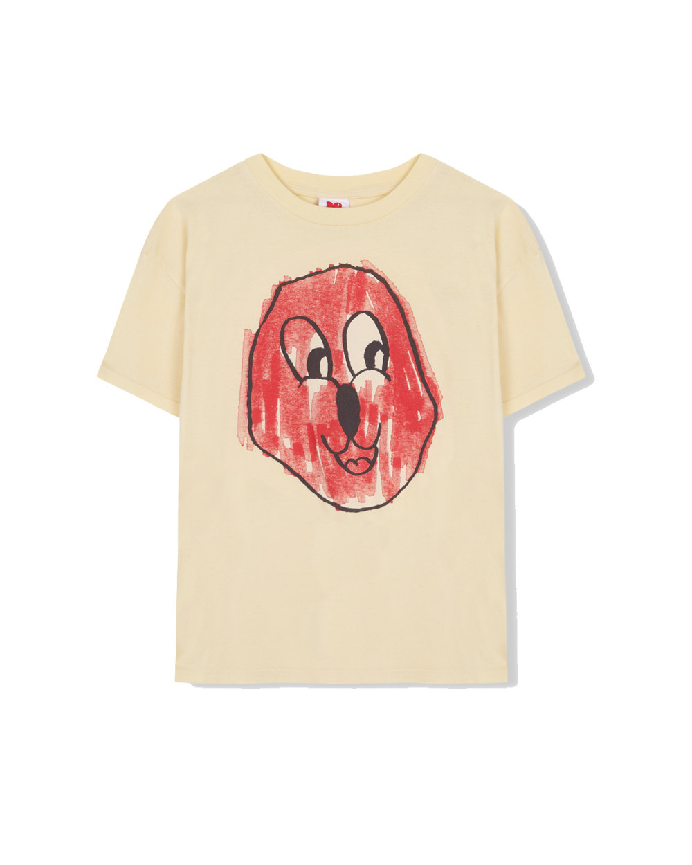 [FRESH DINOSAURS] HAPPY FACE RED T-SHIRT